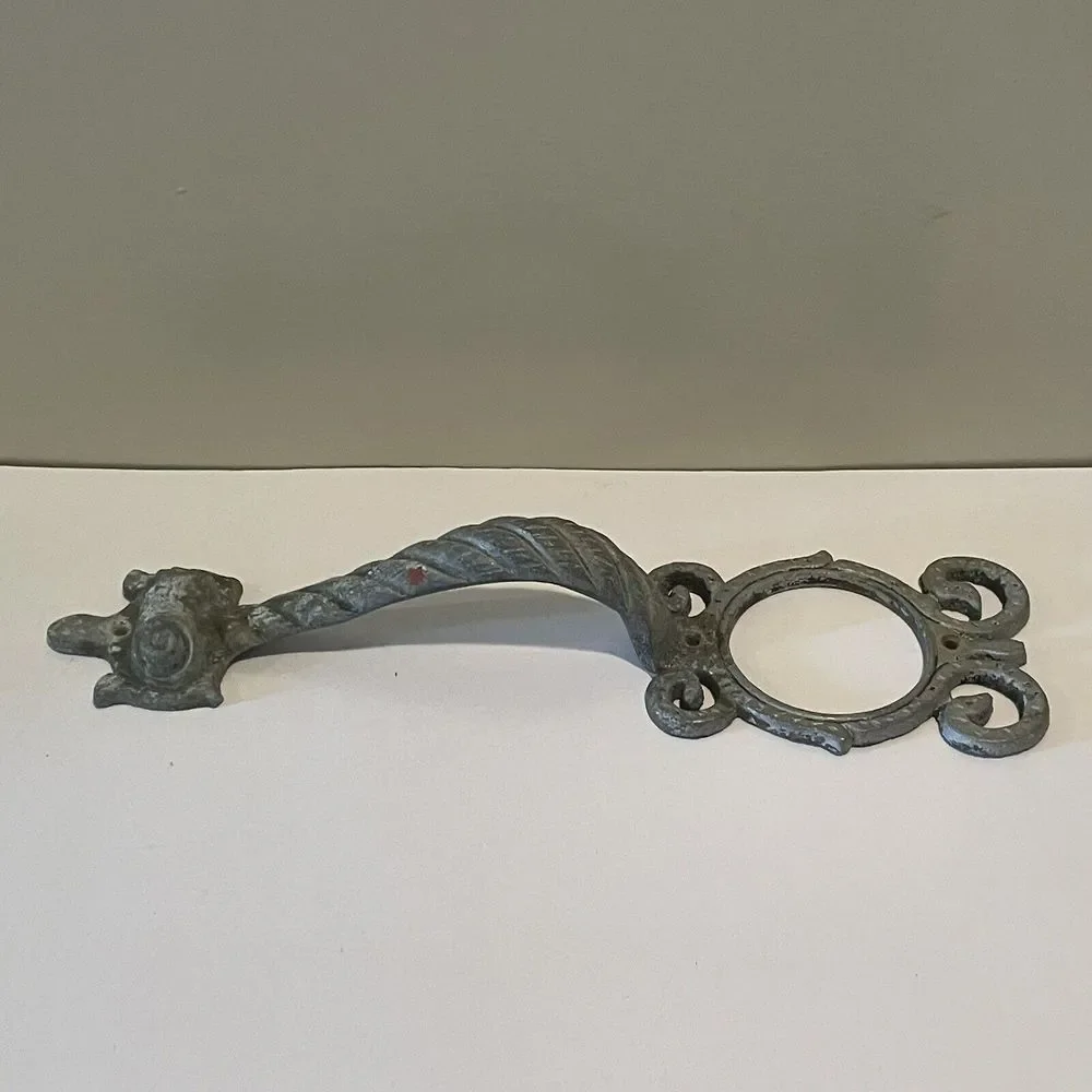Vintage‎ Aluminum Ornate Door Handles Art Deco Mid-Century 12